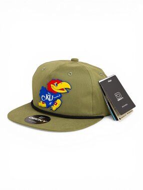 Kansas Jayhawks 3D Classic Rope Hat- Loden/ Black